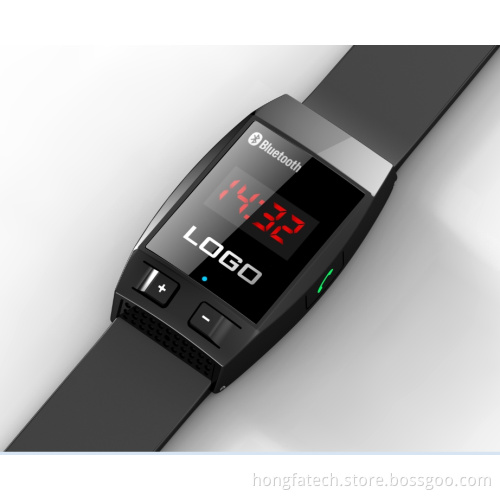 Vibration Bluetooht Watch for Mobile with Time Clock